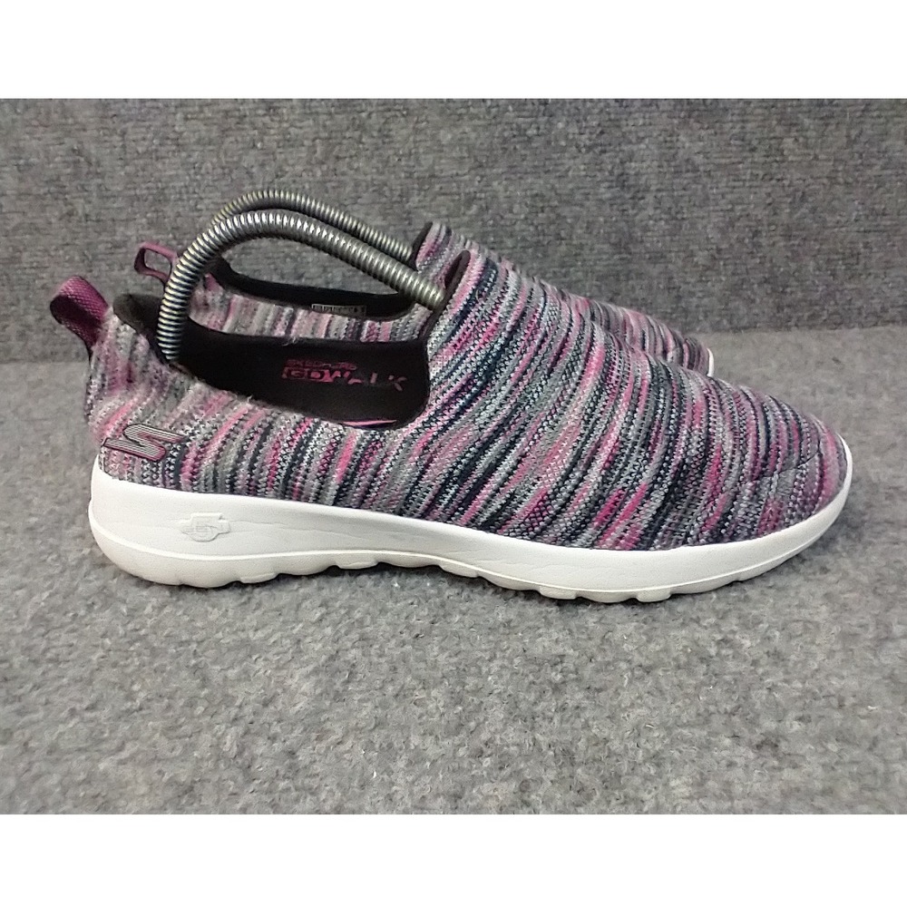 Skechers GoWalk Joy Walking Shoes Womens 8.5 Pink Purple Space Dye Knit 15615